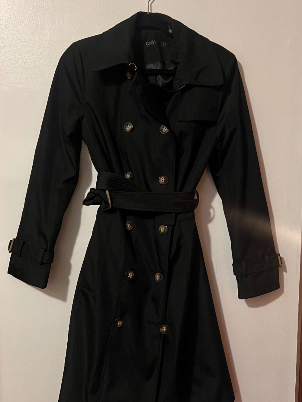 Calvin Klein Black Trench Coat